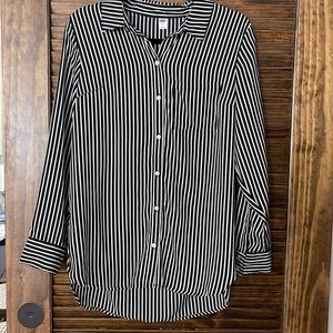 Old Navy Black/White Blouse